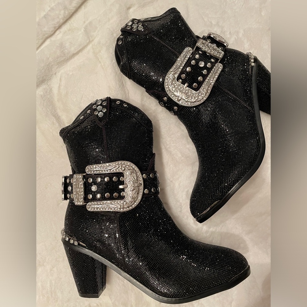 NIB Dolls Kill Club Exx Sheriff Shine Cowboy Boots Sz 11